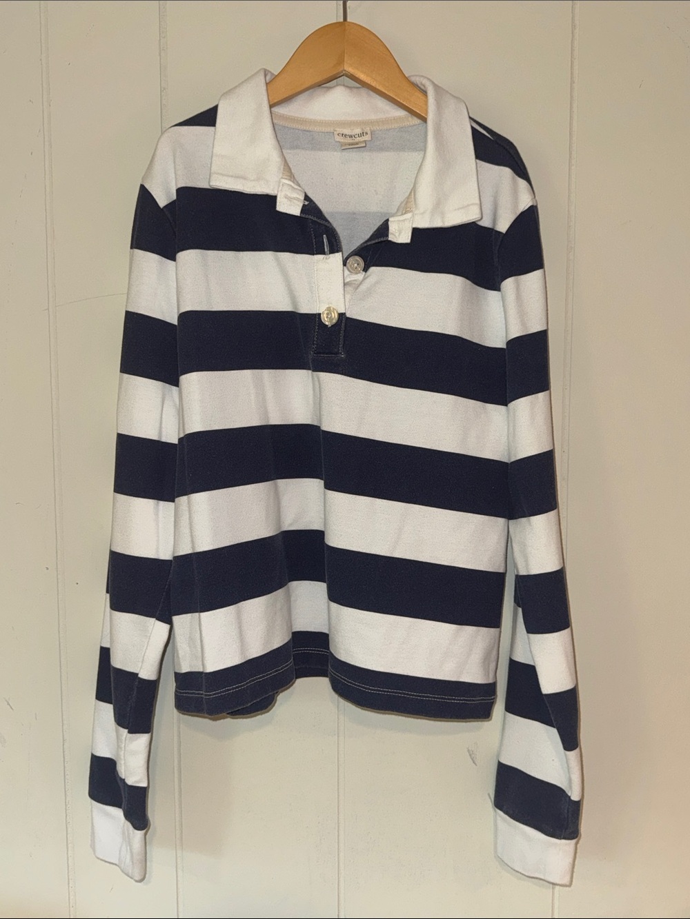 Crewcuts Cream and White Knit Top